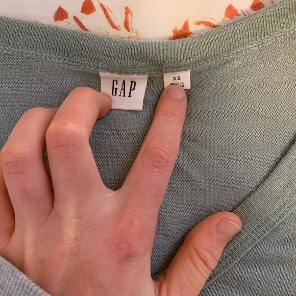 Gap scoop neck sage green top size xs - Picture 2 of 2